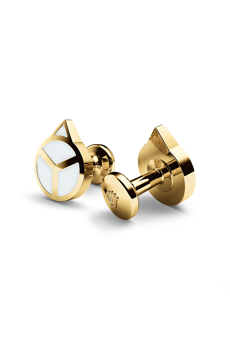 Oyster Gold Cufflinks